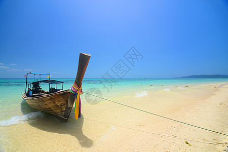 泰国海热带热带海滩 阳光 户外 岛 旅游目的地 太阳 夏天 长尾巴背景