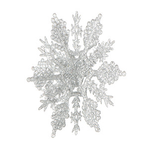 塑料银色雪花 季节性的 星星 人造的 喜庆的 冬天图片