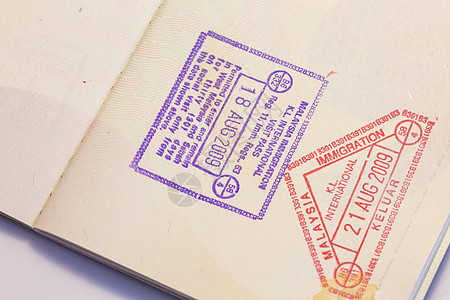 护照印章 商业 安全 邮票 到达 移民 签证 飞机场图片