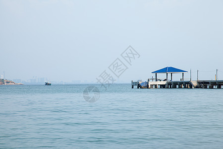 桥和宫殿 海景 云 岛 天堂 热带 蓝色的 假期图片