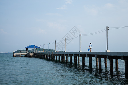 桥和宫殿 海景 海岸 美丽 岛 海浪 海 绿松石图片