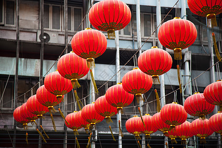 中国红灯笼 节日 传统 春天 亚洲 装饰风格 艺术图片