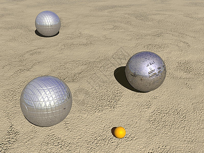 Petanque 游戏球 - 3D 转换图片