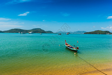 海上船只与泰国岩石对撞 海洋 天堂 水 岛 天空图片