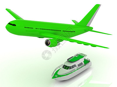 白色客机飞机升空高度 旅行 插图 旅游 假期 涡轮背景图片