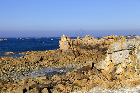 海岸上升 大西洋 盔甲 布列塔尼语 风景 花岗岩 海景 法国图片