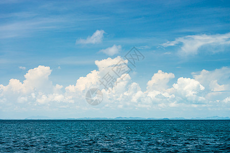 泰国的海和蓝天空 宁静 旅游 假期 美丽的 海洋图片