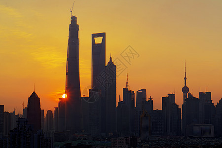 上海天线 城市 黄埔 亚洲 夜间 外观 场景 外滩 时间图片