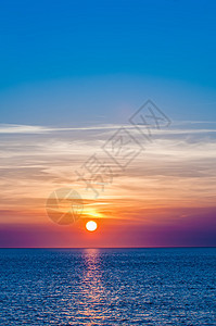 海中日落 多色曲线 宁静 闲暇 日出 海滩 旅行图片