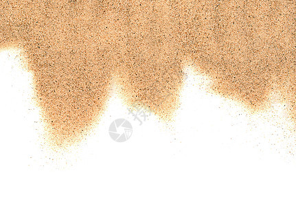 白色背景的沙子被孤立 力量 海 爱 冥想 夏天图片