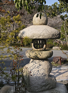 日本石器灯图片