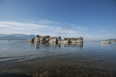 巴法湖 赫克拉 水 风景 国家地标 自然之美 古希腊 古老的废墟图片