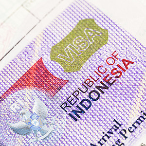 印度尼西亚签证 安全 边界 护照 国家的 访问 移民图片