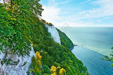 柯尼希斯图尔·鲁根 国家的 危险 游客 地标 海岸 悬崖图片
