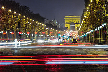 巴黎 晚上的香安 - 伊利赛图片