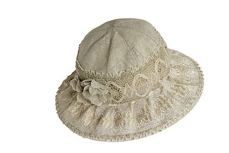 保护女性的暑假帽子 以抵御白背晒太阳 美丽的图片