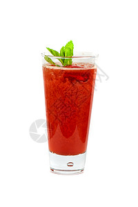 草莓凉茶 甜的 草本植物 寒冷的 立方体 水 玻璃 鸡尾酒 夏天图片