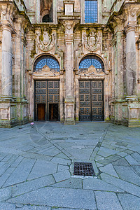 圣地亚哥-德孔波斯特拉大教堂北北双门入口图片