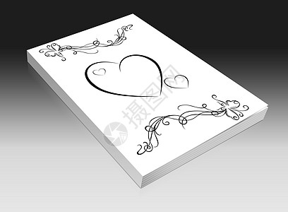结婚书 卡片 弓 婚姻 横幅 庆典 蜜月 爱 美丽的图片