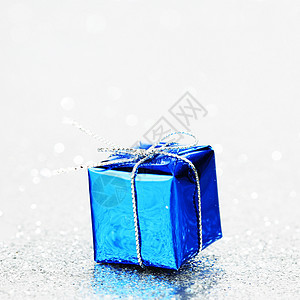 蓝色节假日礼物图片