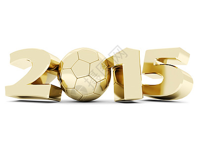 2014年新的幸福年 3d 展示 足球 快活的 数字图片