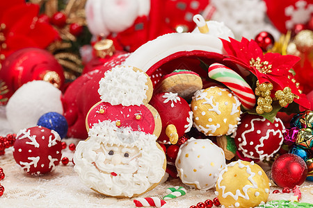 圣诞饼干 假期 食物 小吃 十二月 庆典 喂养 甜的图片