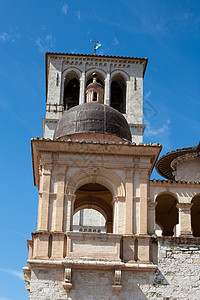 意大利阿西西亚圣弗朗西斯巴西利亚 宗教 柱廊图片