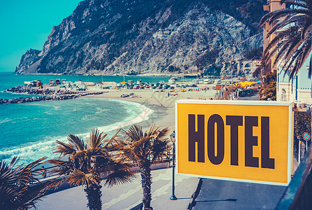 欧洲海滩酒店信号图片