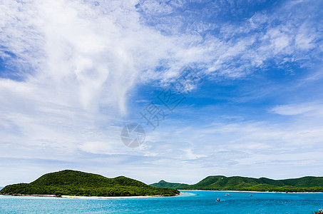 绿色岛屿和海洋自然景观 海岸 树 高的 泰国 地平线图片