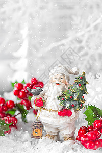 圣诞节装饰 灯笼 装饰风格 快乐的 帽子 假期 雪堆 胡须图片