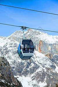奥地利滑雪度假胜地 麦当娜 运输 高的 旅行 冬天 自然图片