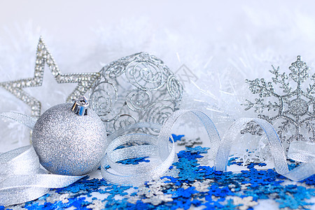 圣诞卡 庆典 美丽的 卡片 星星 白色的 雪 装饰品 蓝色的 喜庆的图片