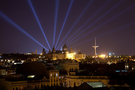 巴塞罗那夜间观光 MNAC博物馆 著名的图片