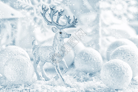 圣诞节装饰 童话 霜 豪华 假期 冬天 雪花 墙纸 枝条图片