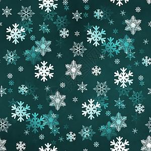 暗绿雪花 季节 闪光 十二月 冰 水晶 装饰品 冻结图片