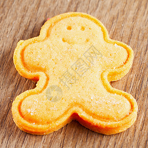 木偶片饼干 卡片 插图 假期 食物 典型的 圣诞节 派对 糖果背景图片