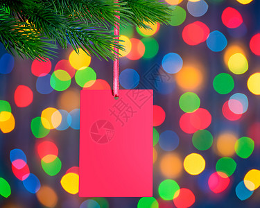 圣诞贺卡在假日灯光背景的法尔分局上 空的 假期图片