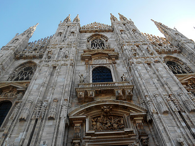 意大利米兰Duomo大教堂 哥特风格 传统文化 国际地标 纪念碑图片