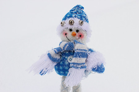 玩具雪人 白色的 庆典 寒冷的 衣服 帽子 手 有趣的 快乐的图片