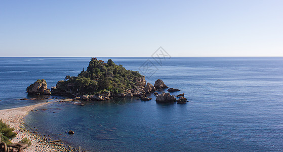 陶尔米纳 蓝色的 海景 海滩 欧洲 岛 海岸 山 天空图片