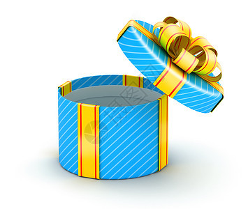 开放的白色礼品盒 生日 丝带 礼物 纸 奢华 圣诞节图片