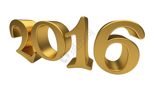 2016年金字首孤立 染 新年贺卡 白色的 金的 材料背景图片