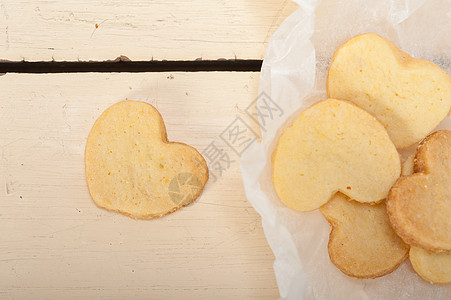 心形短面包的情人节饼干 庆典 黄油饼干 小吃 烘烤 浪漫图片
