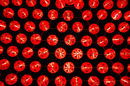 中国红灯笼装饰 文化 店铺 农历新年 喜庆的 红色的 宗教的背景图片