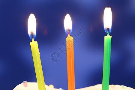 生日蜡烛 甜的 快乐的 喜庆的 庆祝 烧伤 橙子图片