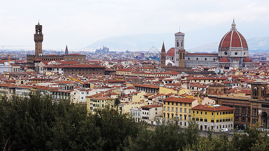 意大利佛罗伦萨大教堂 地平线 地标 宽的 建筑 天线图片