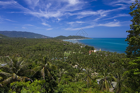 Koh Samui 的视图点 水 泻湖 岛图片