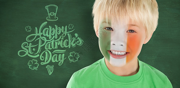 可爱的爱尔兰男孩的综合形象 男生 快乐 庆典 微笑图片