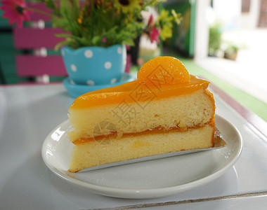 普通话橙色蛋糕图片