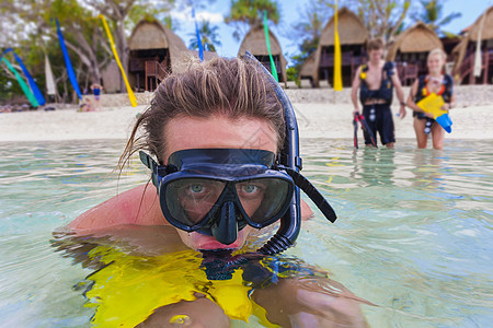 Scuba 潜水器 潜水服 潜水员 配饰 男性 水下 旅行图片